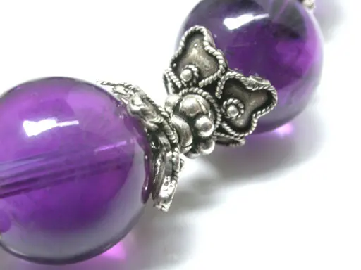 紫水晶純銀手鍊