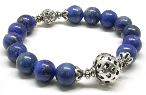 Lapis and Silver Bracelet