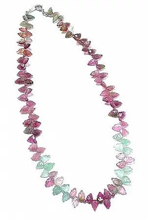 Tourmaline Maple Leaf Necklace