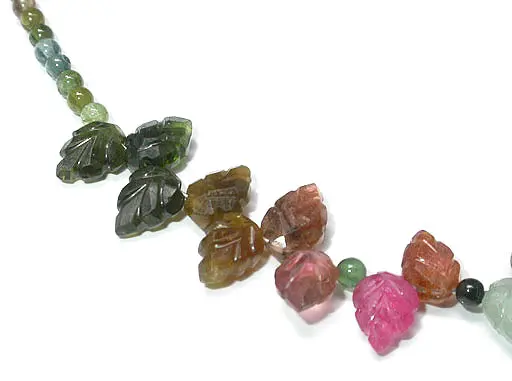 Tourmaline Maple Leaf Necklace