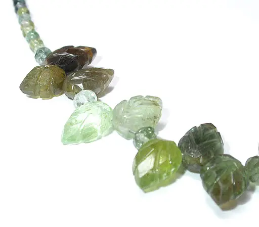 Tourmaline Maple Leaf Necklace