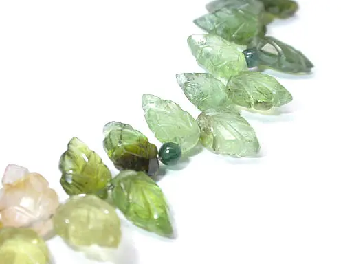 Tourmaline Maple Leaf Necklace