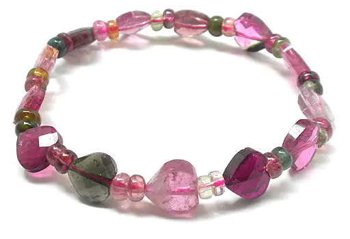 Tourmaline Heart Shape Bracelet