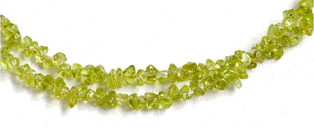 Irregular gravel Peridot Necklace