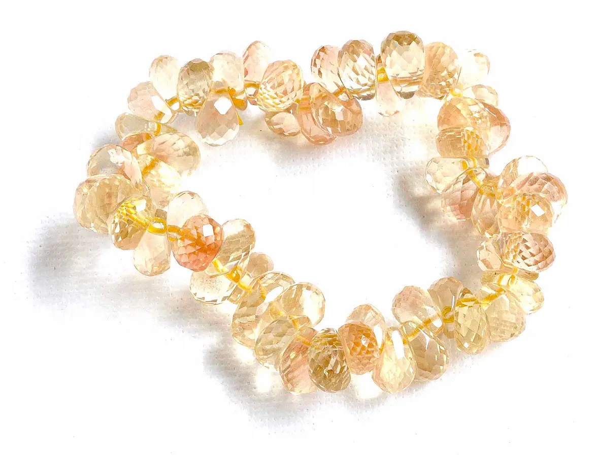 AAA Oregon Sunstone Faceted Teardrop Bracelet