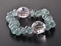 頂級天然海藍寶石孔賽石紫鋰輝石手鍊 頂級天然海藍寶石孔賽石紫鋰輝石手鍊