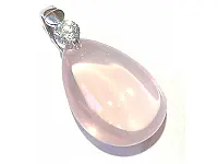 Rose Quartz Teardrop Pendant Rose Quartz Teardrop Pendant