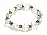 花瓣型白水晶 ~ 碧璽手鍊 花瓣型白水晶 ~ 碧璽手鍊