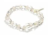 白水晶手鍊加粉晶 白水晶手鍊加粉晶