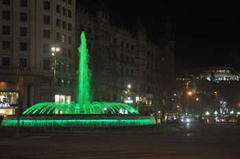 Emerald green in barcelona