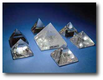 Clear Quartz Crystal Pyramids